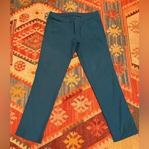 Men's Lululemon ABC Pants rare color spruce green 34x32